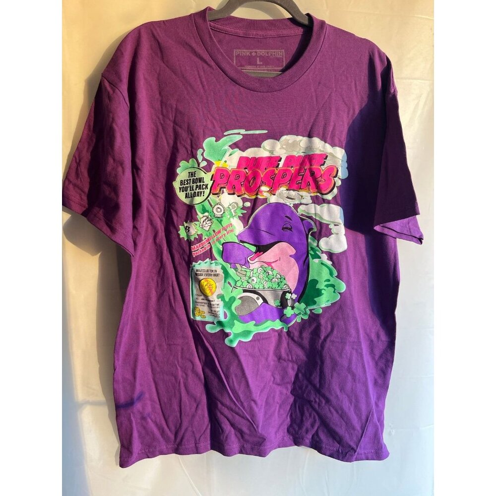 Pink dolphin purple large tshirt